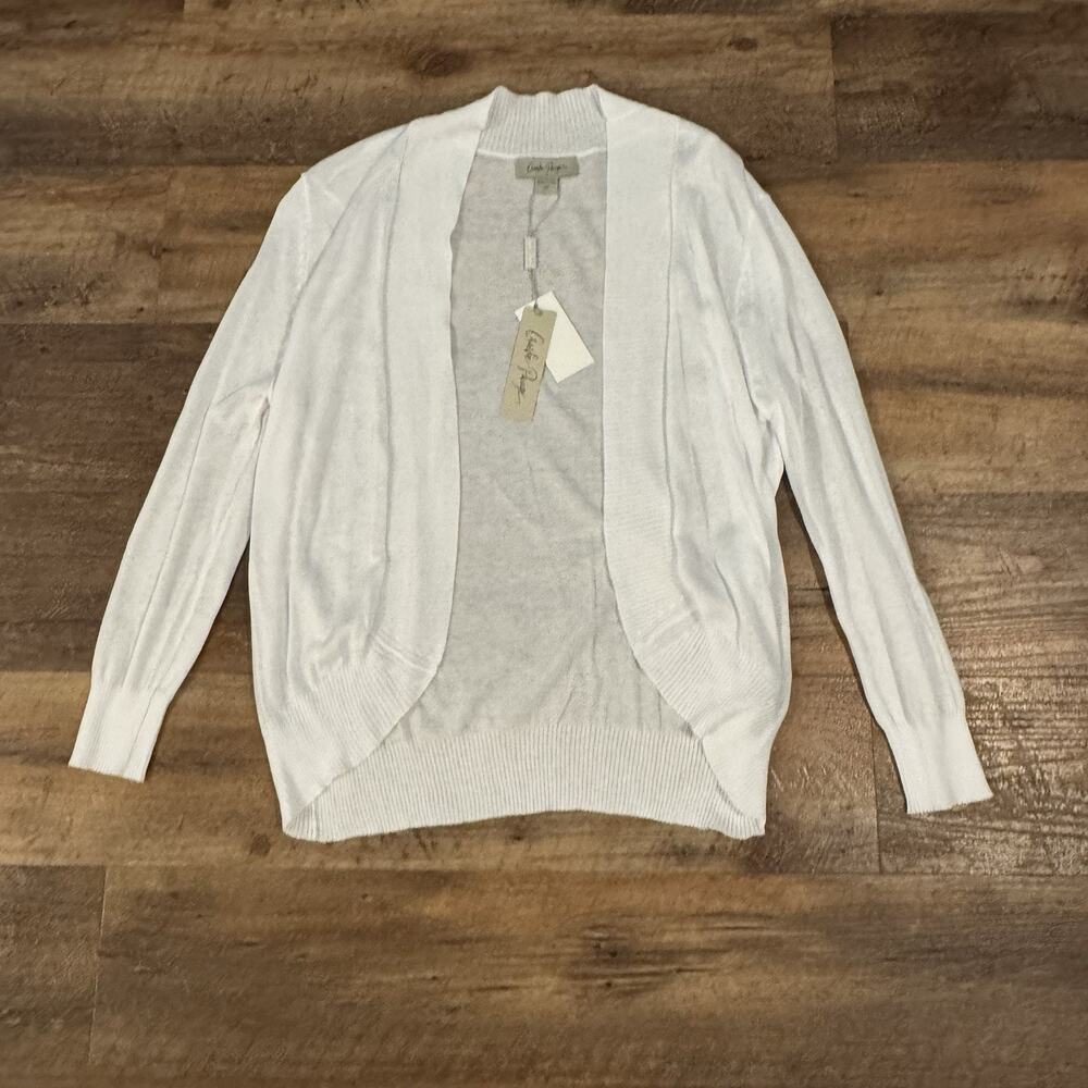 Charlie Paige Beachy Coastal Open Cardigan Kimono Size S Lightweight Minimalist